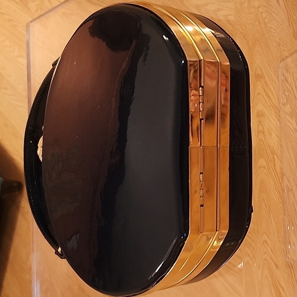 Elegant Midnight Blue and Gold Women's Evening Bag  EUC - Picture 17 of 17